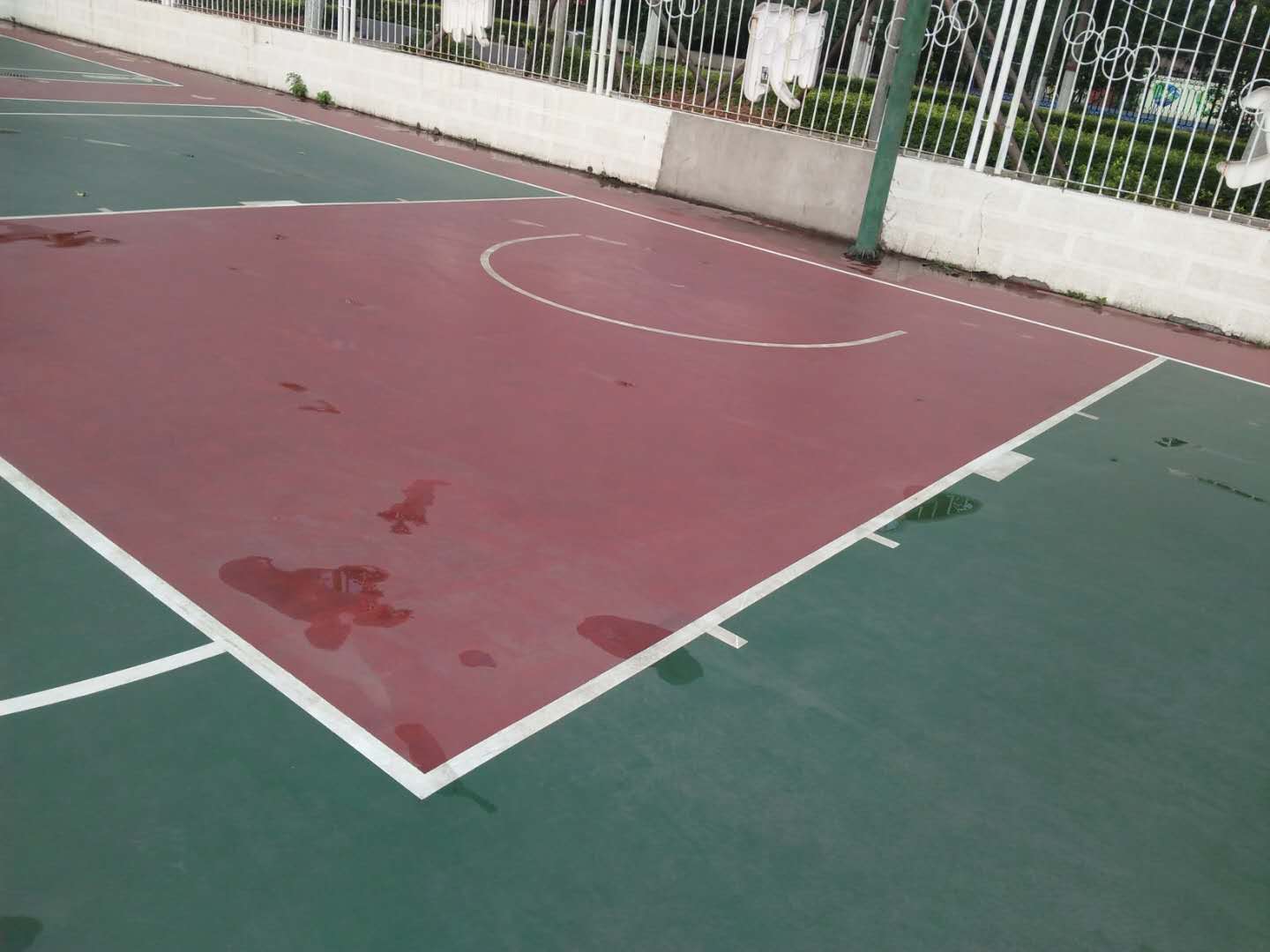 学校丙烯酸与硅PU地坪案例